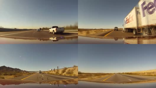 驾驶时间流逝亚利桑那州加利福尼亚高清在线视频素材下载