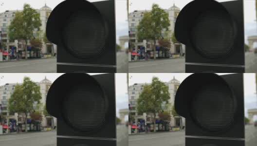 红灯信号上的文字被拒绝。概念3 d动画高清在线视频素材下载