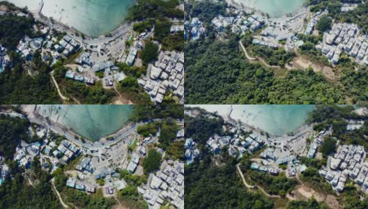 香港西贡镇的无人机照片高清在线视频素材下载