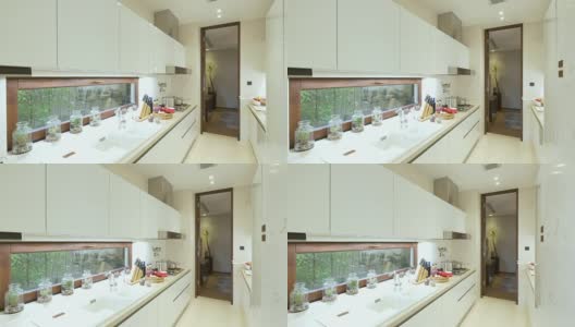 现代厨房内部4k高清在线视频素材下载