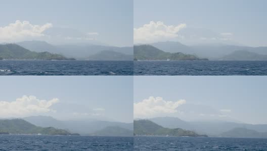 从海上看巴厘岛高清在线视频素材下载
