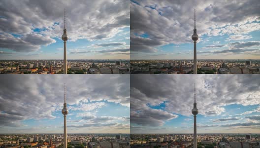HD Timelapse:柏林城市景观高清在线视频素材下载