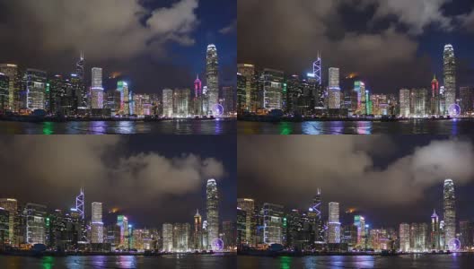 香港的夜景高清在线视频素材下载