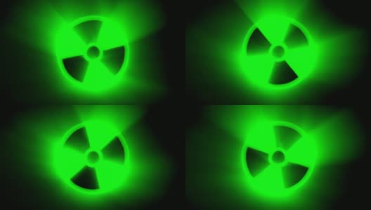 绿色核标志高清在线视频素材下载