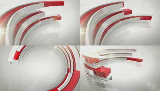抽象环背景环- 3包束红色(高清)高清在线视频素材下载
