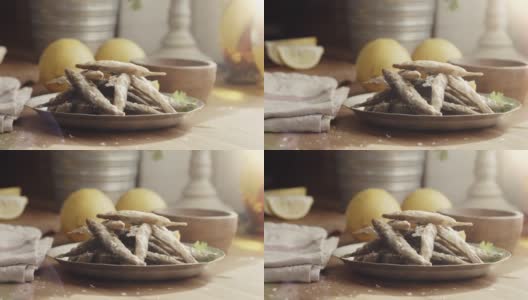 鲜柠檬香脆鱼高清在线视频素材下载