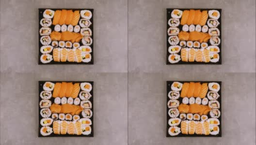 日本寿司食物的停止运动高清在线视频素材下载