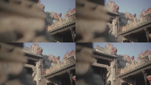 中国古代建筑装饰高清在线视频素材下载