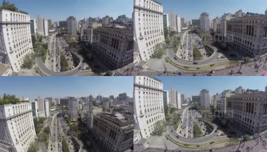 S?o巴西圣保罗城市的高视角高清在线视频素材下载
