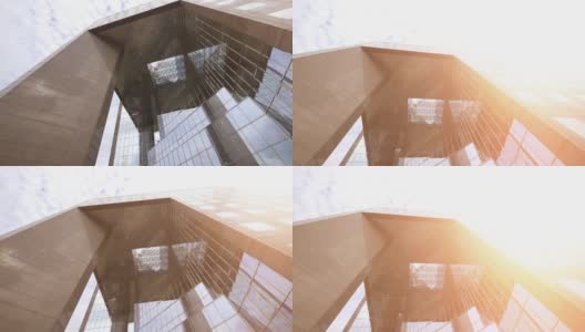 在伦敦摩天大楼的POV，慢动作180帧/秒高清在线视频素材下载
