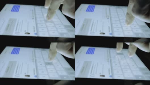 特写技术平板键盘高清在线视频素材下载