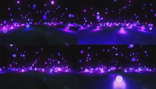 紫光球坠落高清在线视频素材下载