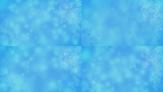 雪图标或符号Animate with Snow falling on Blue background高清在线视频素材下载