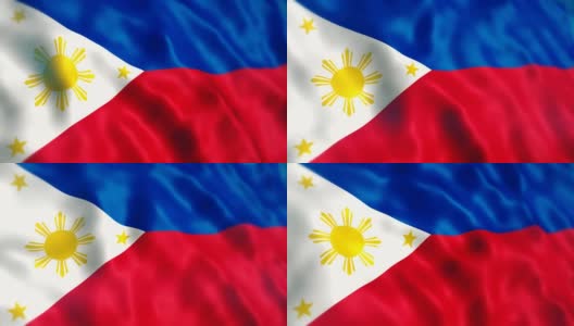 菲律宾国旗高清在线视频素材下载