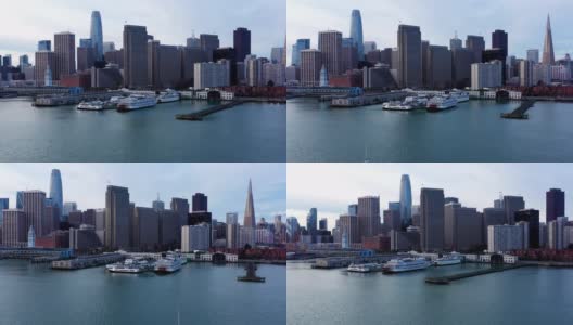 旧金山，CA:航拍镜头高清在线视频素材下载
