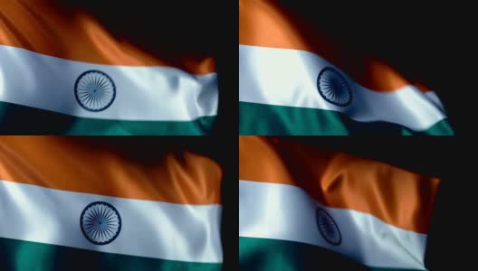 印度国旗扑高清在线视频素材下载