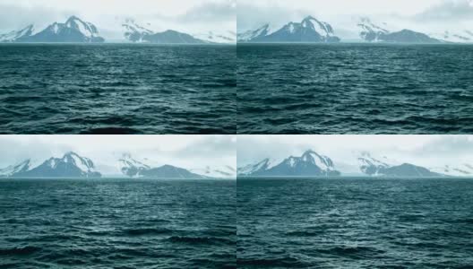 史诗般的南极洲景观组成较低高清在线视频素材下载
