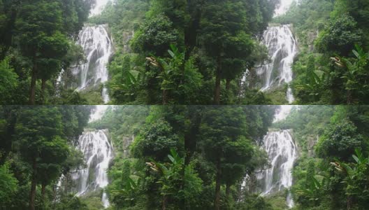 琼兰瀑布，琼兰国家公园，柬埔寨，泰国高清在线视频素材下载