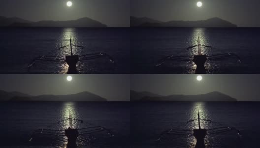 海滩上的月光高清在线视频素材下载