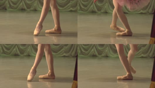 弓芭蕾舞演员的腿高清在线视频素材下载