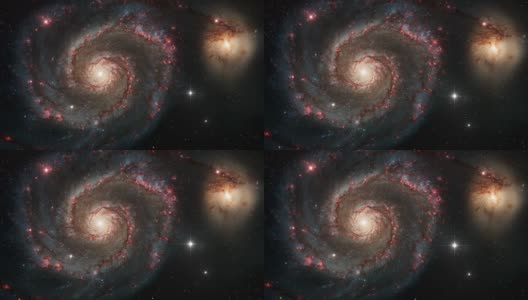 外太空螺旋星系插图高清在线视频素材下载