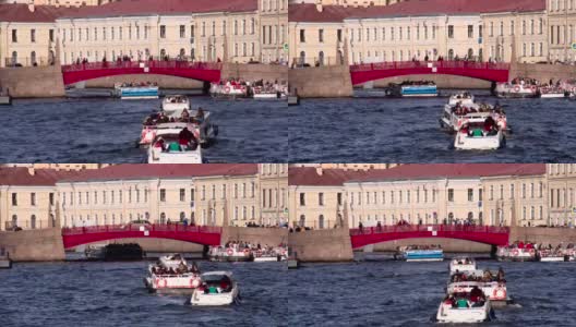 圣彼得堡的红桥高清在线视频素材下载
