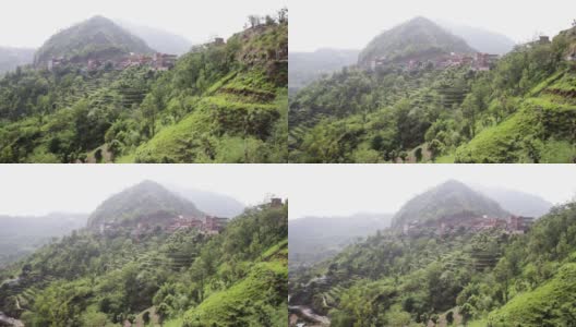 印度喜马偕尔邦的山景高清在线视频素材下载