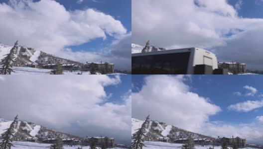 科罗拉多蒸汽船温泉滑雪场的时间流逝高清在线视频素材下载