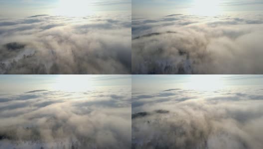 在云层之上飞行高清在线视频素材下载