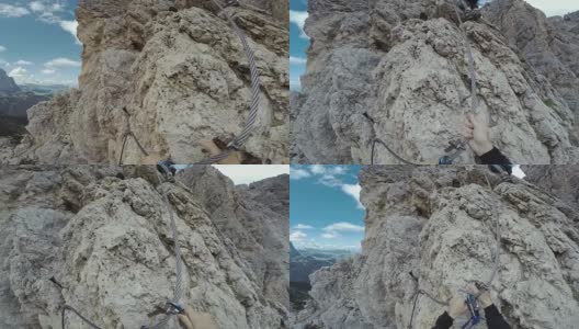 观点视频:攀登阿尔卑斯山高清在线视频素材下载