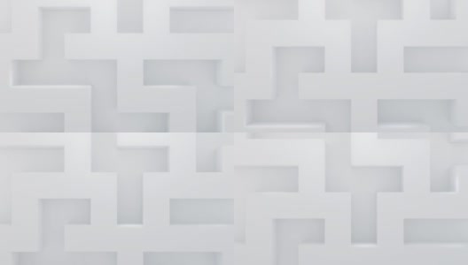 3D迷宫可循环视频背景白色全高清视觉特效元素高清在线视频素材下载
