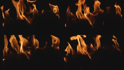 火焰加热，温暖，温暖，燃烧烤箱高清在线视频素材下载