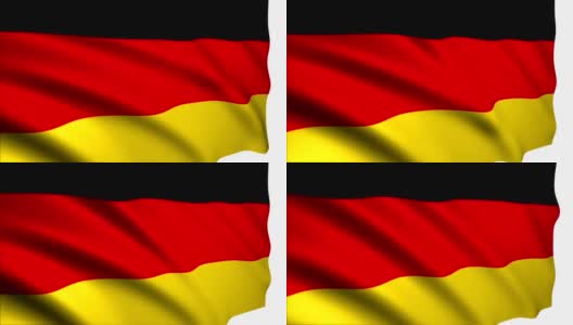 3D渲染德国国旗高清在线视频素材下载