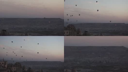 放大卡帕多西亚的热气球高清在线视频素材下载