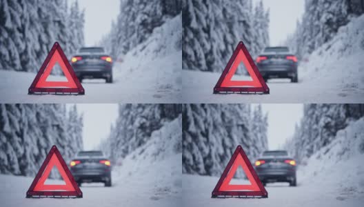 《冬季指南》中的汽车故障高清在线视频素材下载