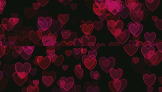 Pink Hearts Valentines Background高清在线视频素材下载
