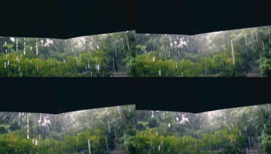 雨天撑伞高清在线视频素材下载