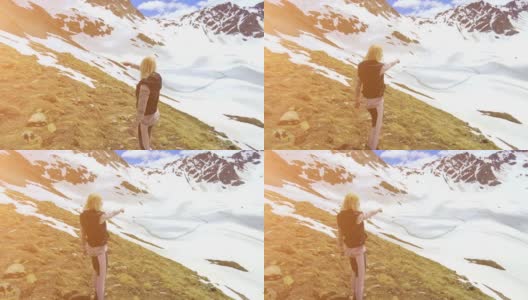 瑞士日落山之旅高清在线视频素材下载