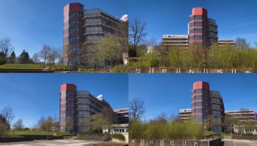西根大学AR校区的建筑高清在线视频素材下载