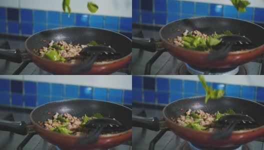 烹饪锅:泰国菜在家高清在线视频素材下载
