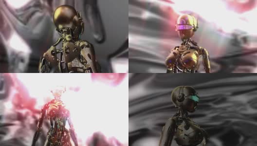 一个机器人的数字动画高清在线视频素材下载
