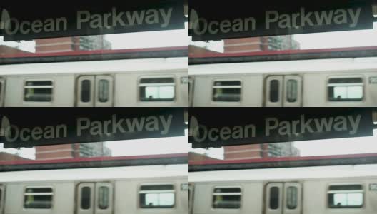 纽约市的高架地铁高清在线视频素材下载