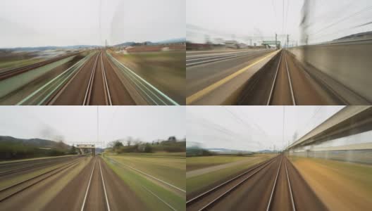 4 k。时光流逝，日本高速列车高清在线视频素材下载