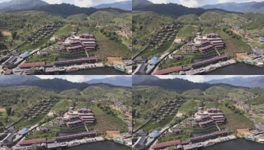 无人机拍摄的泰国偏远山村高清在线视频素材下载