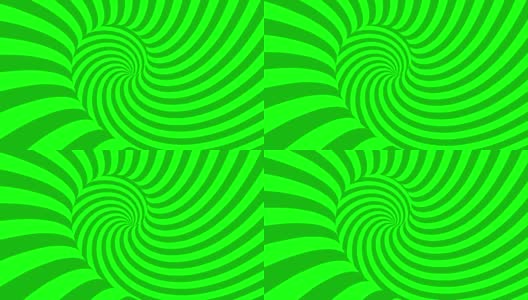 几何幻象隧道抽象背景2绿色高清在线视频素材下载