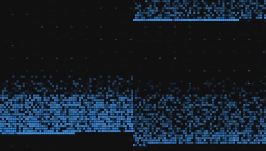 极端抽象网格数字背景矩形线和阴影的蓝色4K高清在线视频素材下载