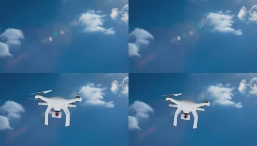 无人机手持相机微笑的数字图像高清在线视频素材下载