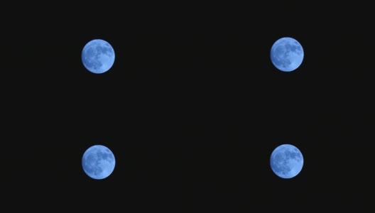 夜蓝的月亮，夜蓝的满月，夜蓝的满月，高清在线视频素材下载