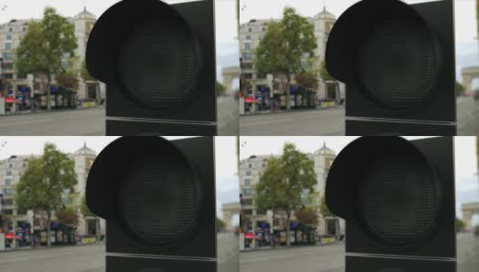红灯上的欧元标志。外汇相关的概念3D动画高清在线视频素材下载