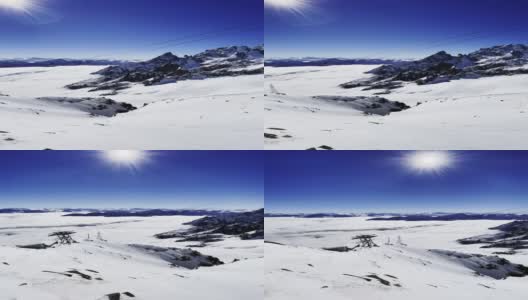 意大利的阿尔卑斯山在courmayeur高清在线视频素材下载
